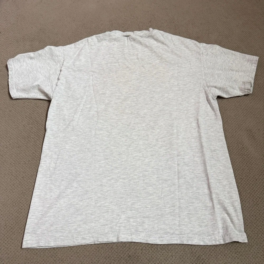 Vintage 1990s Hanes Beefy-T Bayfield Apostle Islands Graphic T-Shirt Grey Large